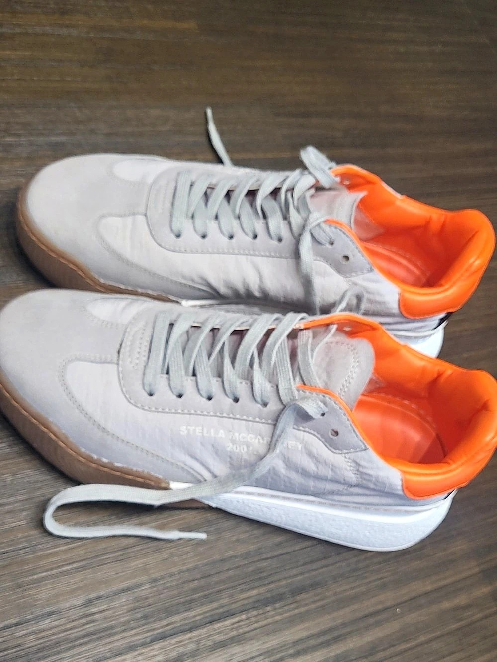 Stella McCartney Reclypse Sneakers Gray & Orange